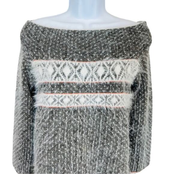 Anthropologie Sleeping on Snow Faroe Wool blend fuzzy sweater - Picture 4 of 13